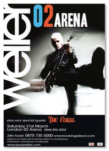 Paul weller gig - gig, flyer